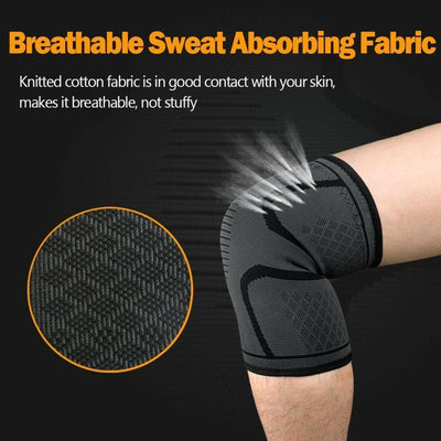 Breathable & Anti-Slip Knee Compression Sleeve Brace for Running, Arthritis, ACL