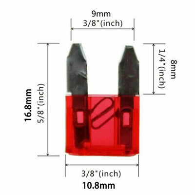 120pc 5-30A Micro Mini Blade Fuse Car Auto Bus Low Profile Assorted Vehicle Set