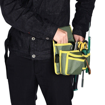 Electrician Waist Pocket Belt Tool Pouch Canvas Hardware Toolkit Holder Bag