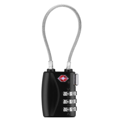 TSA Approved Travel Combination Cable Luggage Locks for Suitcases & Backpacks