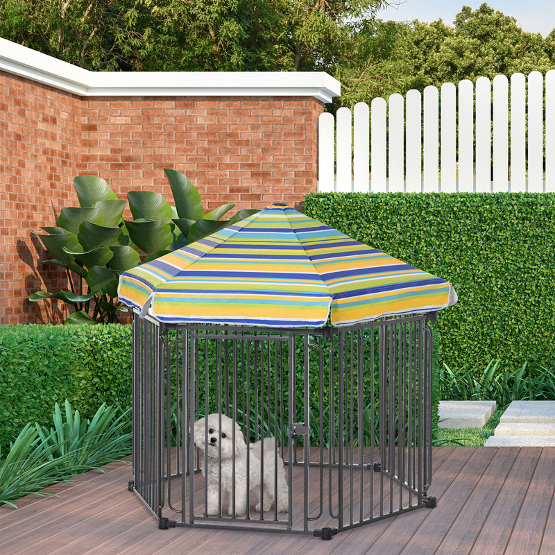 PawHut 48" x 41" Heavy-Duty Outdoor Pet Cage Kennel w/ Weather-Resistant Roof