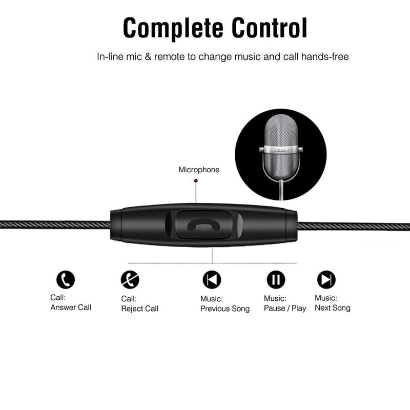 Ergonomic in-Ear Headphone with Magnetic Design & Stereo Sound for Apple Android