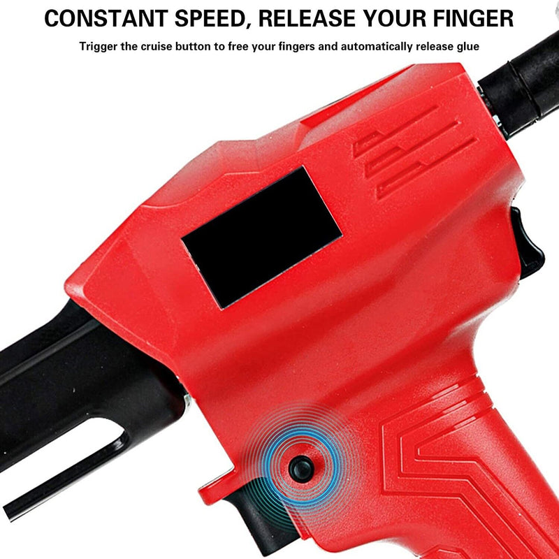 21V electric cordless caulking gun powered by lithium battery and rechargeable