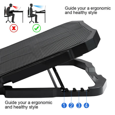 Ultra Quiet Laptop Cooling Pad-4 Speed Adjustable Fans & LCD Temperature Display