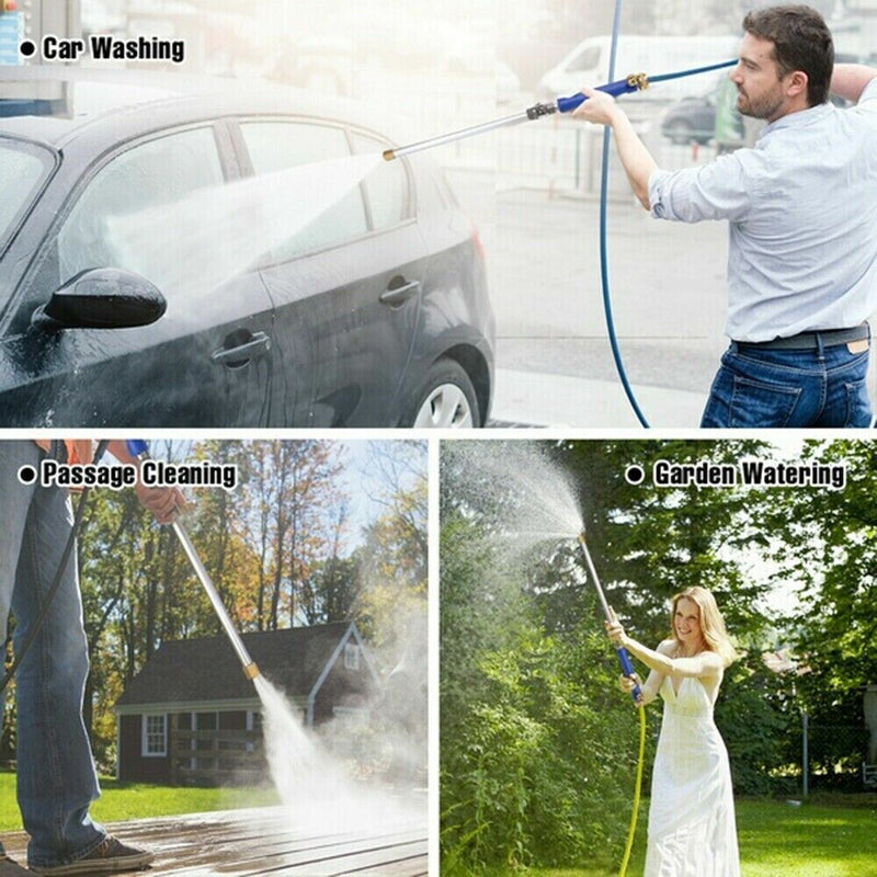 2-In-1 Hydro Jet High Pressure Power Washer Spray Nozzle Gun Water Hose Wand