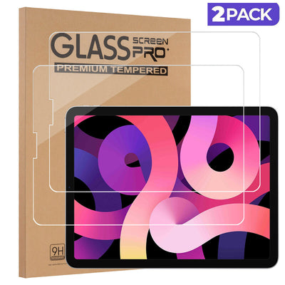 2X HD Clear Tempered Glass for iPad Air 4th 10.9 2020 Anti-Scratch & Bubble Free