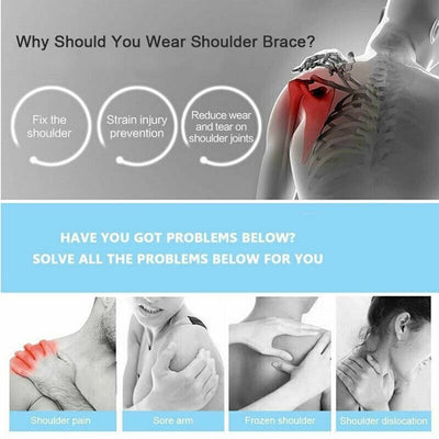 Shoulder Brace Support Compression Sleeve Torn Rotator Cuff AC Joint Pain Relief