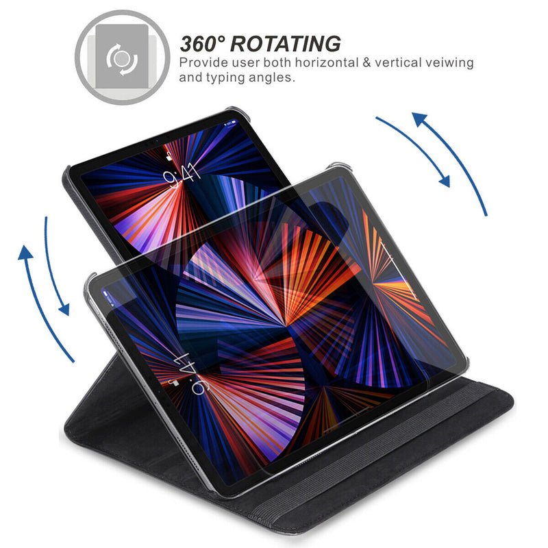 360 Degree Rotating Stand Protective Case for 2021 Apple iPad Pro 11" / 12.9" M1