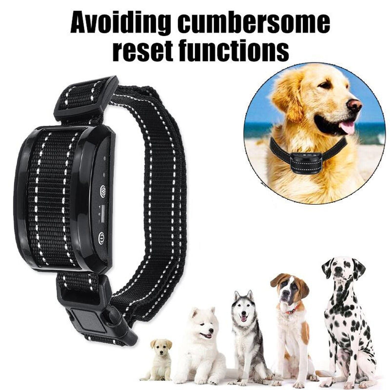 Anti Dog No Shock Bark Collar LED Indicator Rechargeable Anti Barking Waterproof