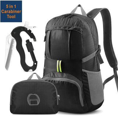 Water Resistant Lightweight Packable Backpack 35L for Travel Camping Outdoor CA