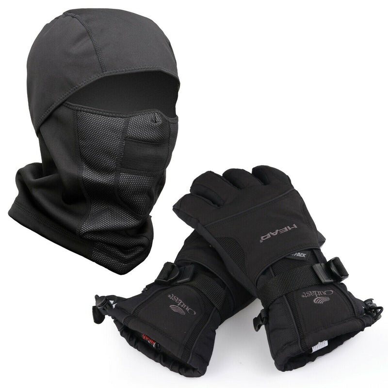 Waterproof Ski Gloves & Winter Warm Snowboard Thermal Mask Motorcycle Snow Men