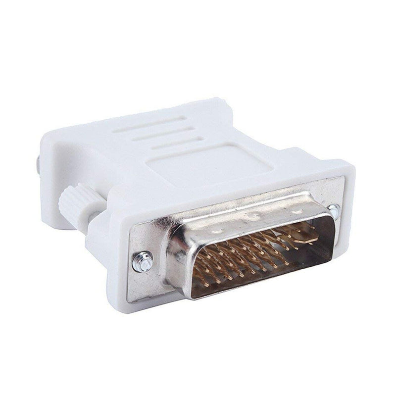 For PC Laptop DVI-D 24+1 Pin Dual Link Male to VGA 15 Pins Females Plug Adapter