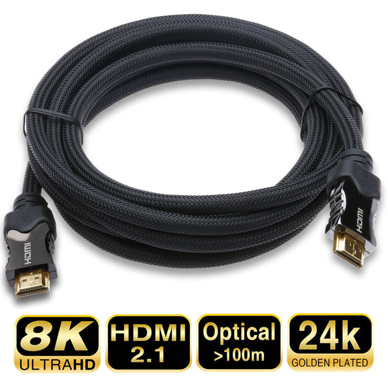 8K HDMI 2.1 Certified Cable for Xbox One, Switch, Samsung TV, Roku, PS5, PS4
