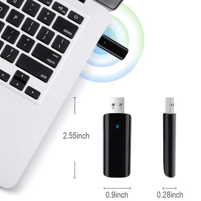 CA 1300Mbps USB 3.0 WiFi Adapter 802.11 ac with 2.4GHz/ 400Mbps 5.8GHz/ 867Mbps