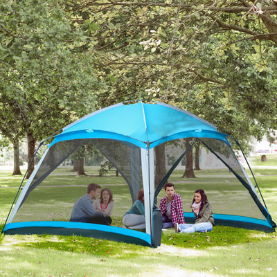 8 Person Camping Tent Dome Tent with Carry Bag and 4 Mesh Walls, Easy Set Up