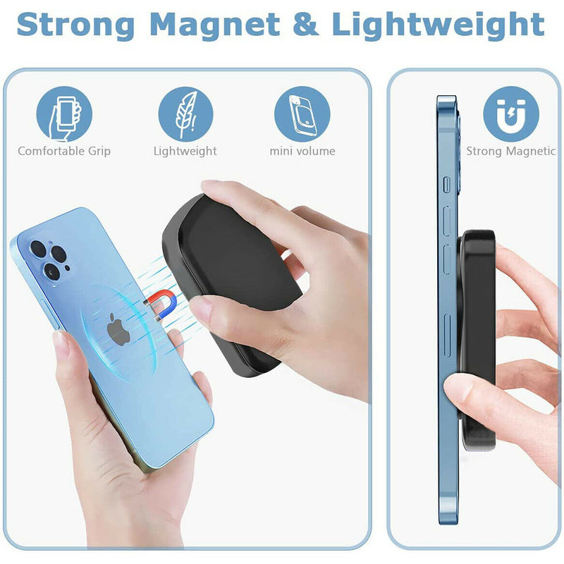 [10000mAh] Battery Pack Magnetic 15W Wireless Power Bank for iPhone 12 / 13 Pro