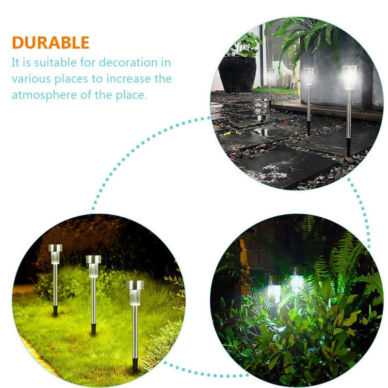 Solar Lights Outdoor Christmas Yard Decoration Garden Led Light Pathway Lights