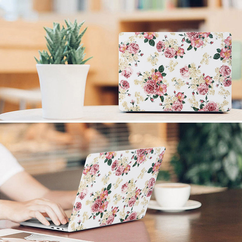 MacBook Pro 13" 2020 Flower Pattern Hard Case w/ Keyboard Cover,Screen Protector