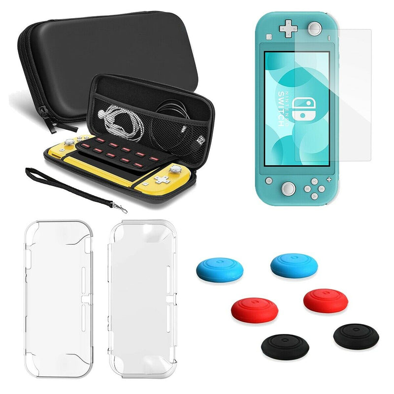 Accessory Kit for Nintendo Switch Lite - Portable Carry Case & TPU Case & Glass