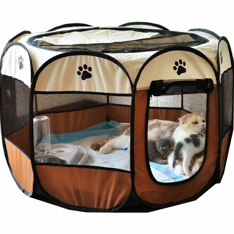 Dog Tent Portable House Breathable Outdoor Kennel Fence Pet Cats Room Playpen