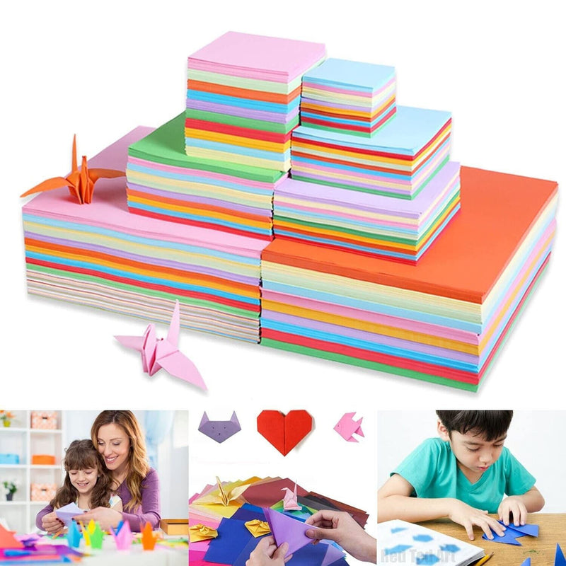 100 Sheets A4  Single-Sided Paper in 10 Colors  for DIY Arts and Crafts Projects