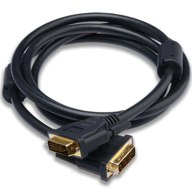 DVI to DVI Cable Male DVI-D for LCD Monitor Computer PC Projector DVD Cord Lead