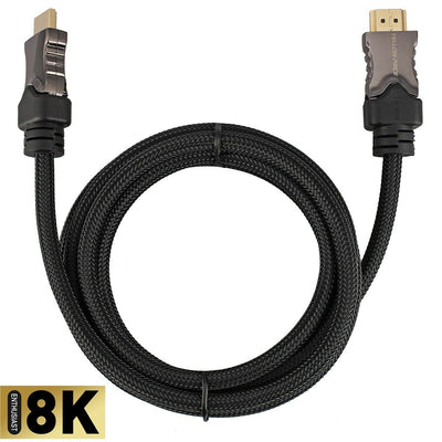 2PACK HDMI 2.1 Cable 8K 60Hz 4K 120Hz UHD HDCP 2.2 eARC Dolby Vision Dynamic HDR