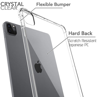 For Apple iPad Air 3rd 10.5inch 2019 Clear Soft TPU Case, 9H Tempered Glass CA