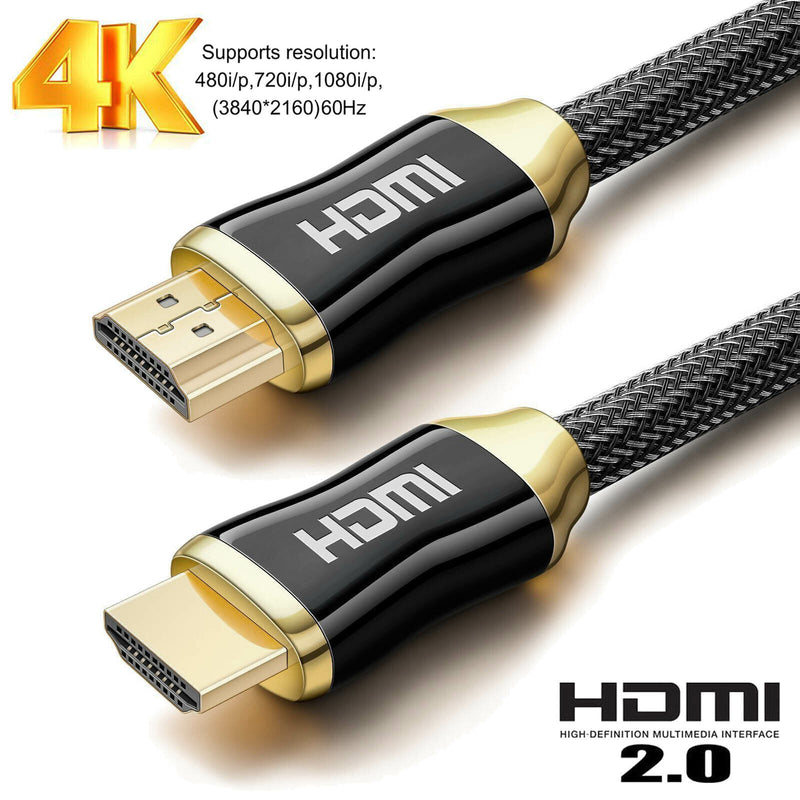 V2.1 8K Premium BRAIDED HDMI Cable Ultra Fast 48Gbps HD UHD Smart HDTV HDR 3D 4K