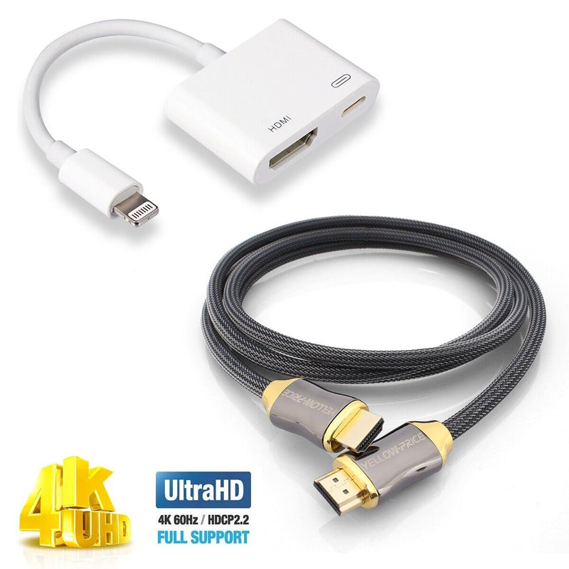 [Apple MFi Certified] Lightning to Digital AV Adapter for iPhone, iPad, iPod CA