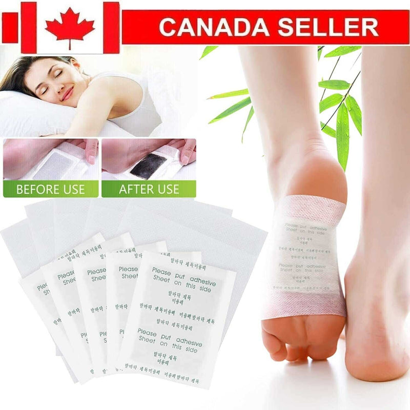 10pcs Foot Detox Patches Pads Toxins Deep Cleansing Herbal Organic Slimming