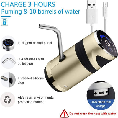 Automatic Electric Water Pump Button Dispenser Gallon Bottle Drinking Switch