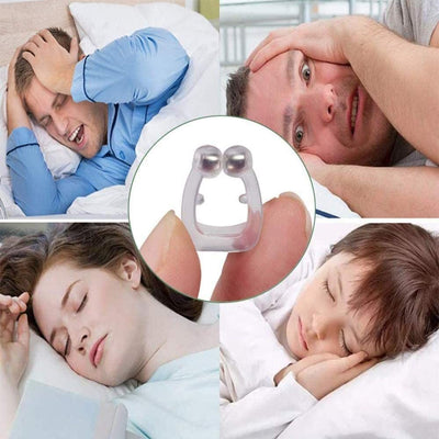 Anti Snoring Nasal Snore Stopper Silicone Magnetic Sleep Aid Nose Clip Device US