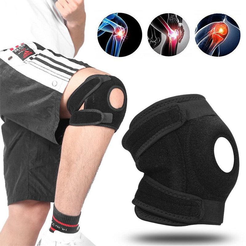 KNEE BRACE PATELLA SUPPORT NEOPRENE STABILISING BELT ADJUSTABLE STRAP, 1/2 PIECE