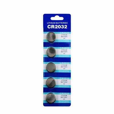 3 Volt 5pcs/pack CR2032 Battery Lithium Coin Button Battery for Remote CA