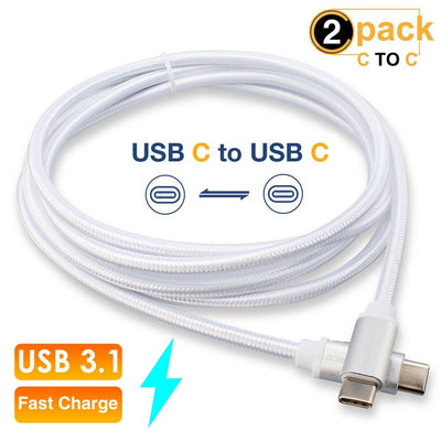 6FT USB C to USB C 3.1 Gen 2 Cable - 10Gbps 60W [Compatible with Thunderbolt 3]