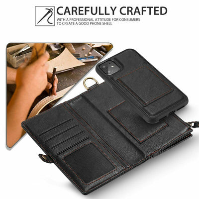 [Magnetic Closure] Folio Flip Leather Case with Card Slot for Galaxy S10 10+ 10e