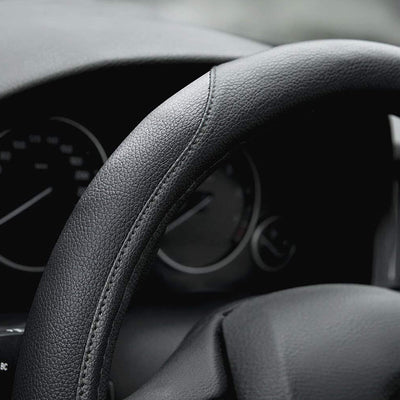 Breathable & Anti-Slip & Odorless Microfiber Leather Car Steering Wheel Cover CA