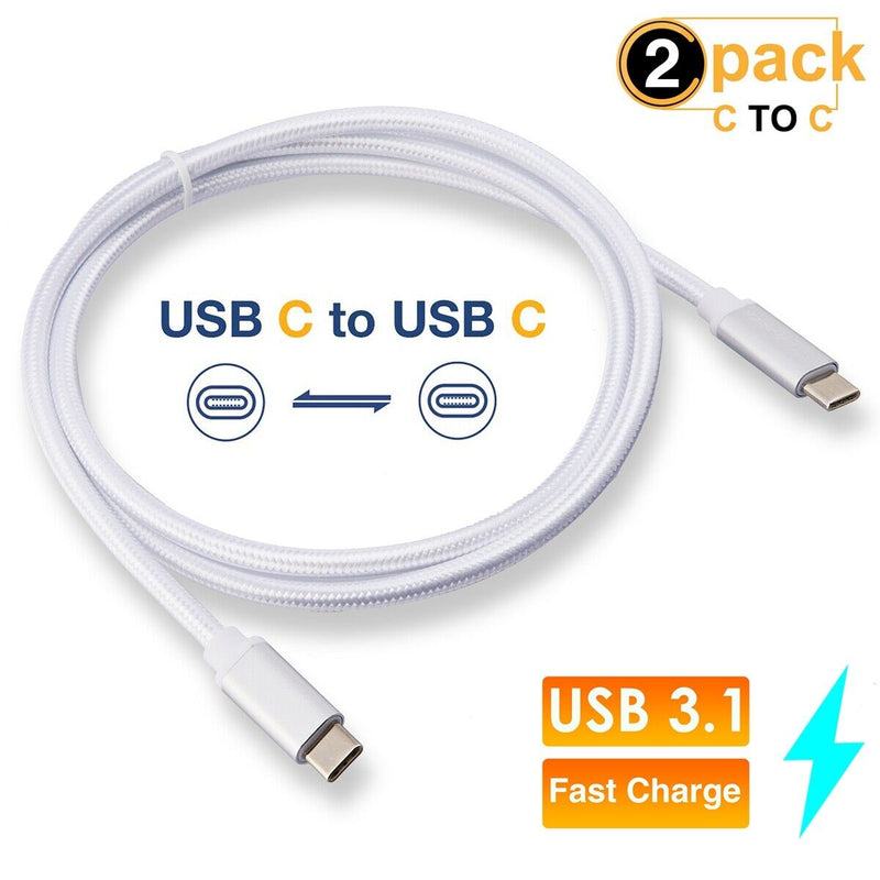 USB C to USB C 60W 20V/3A PD Fast Charging Cable [Aluminum Shell/Nylon Braided]