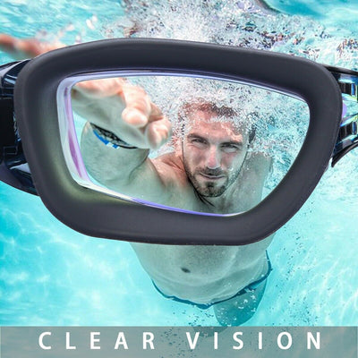 Pro Swimming Goggles No Leaking Anti Fog UV Crystal Clear Vision with Free Case