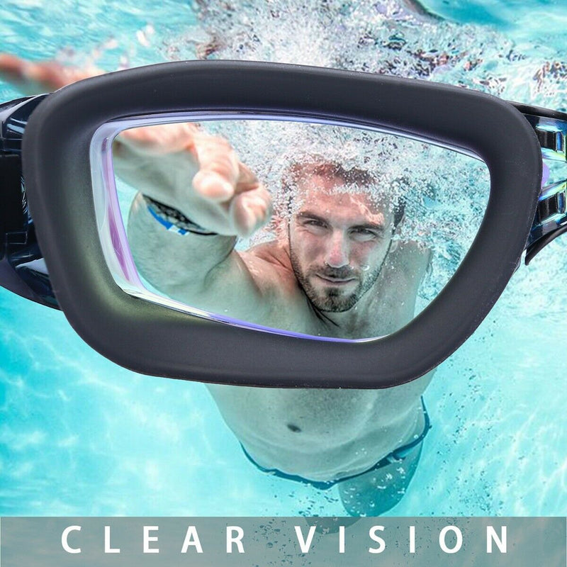 Pro Swimming Goggles No Leaking Anti Fog UV Crystal Clear Vision with Free Case