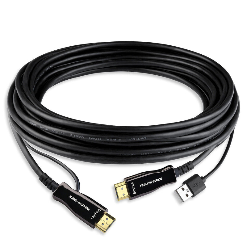 Real 8K@120Hz HDMI Fiber Optic Cable 15-66ft, High Speed 48Gbps HDMI 2.1 Cord