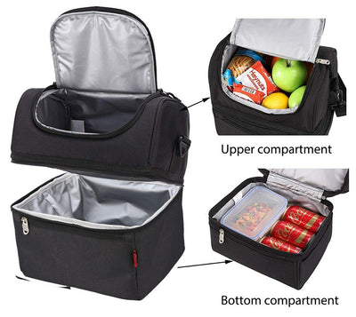 Insulated Leakproof Double Decker Cooler Bag for Trip/ Picnic/ Sports/ Flight