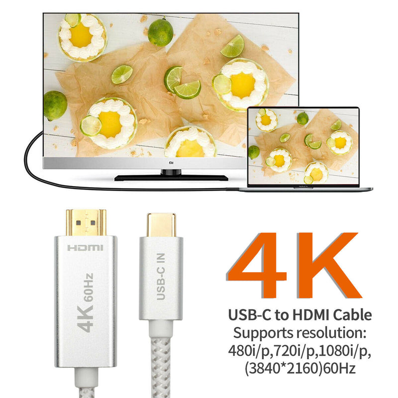 USB Type-C to 4K HDMI Adapter for MacBook Pro 13" A2289 / A2251 2020 (6ft)