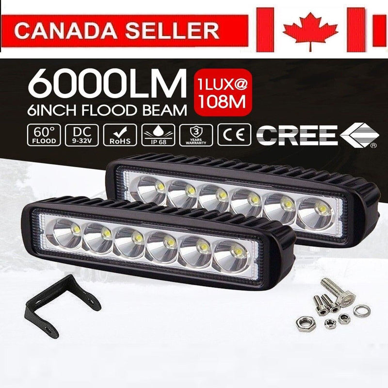 title" content="2x 18w Led Work Light Bar Spot Lights Driving Lamp Car Truck Suv 12v 24v"