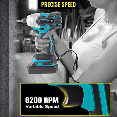 Electric Impact Wrench Screwdriver Cordless Brushless Power Tool for Makita