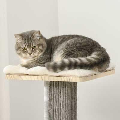 Modern Climbing Activity Cat Tower with Scratching Posts Cat Condo Spinning Toy