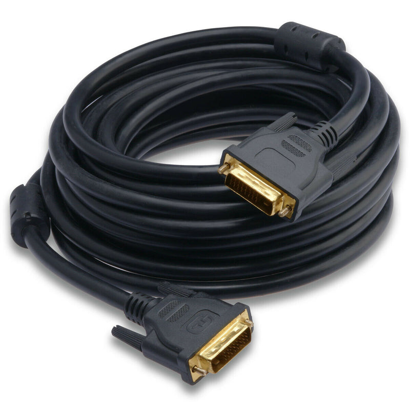 DVI to DVI Cable Male DVI-D for LCD Monitor Computer PC Projector DVD Cord Lead