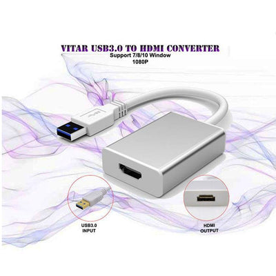 Converter USB 3.0 to HDMI Display Graphic Adapter For Laptop PC HD 1080P