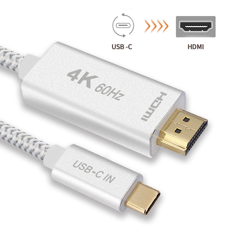 4K HDMI to USB C Cable[Thunderbolt 3 Compatible] for IPad Pro 11"/12.9" M1 2021